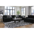  Manufacturer Color_Onyx -- Signature Design by Ashley Midnight Madness Fabric Chaise IMAGE 9