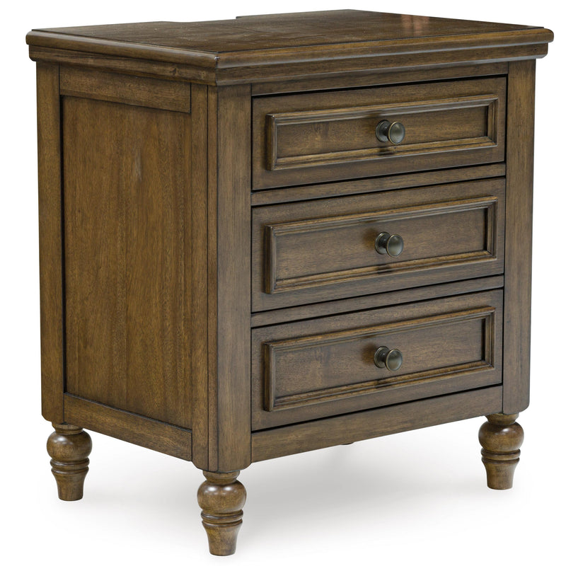  Benchcraft Sturlayne B787-93 Three Drawer Night Stand IMAGE 1
