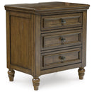  Benchcraft Sturlayne B787-93 Three Drawer Night Stand IMAGE 1