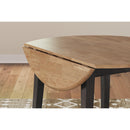  Signature Design by Ashley Gesthaven D396-15 Round Dining Room Drop Leaf Table IMAGE 6