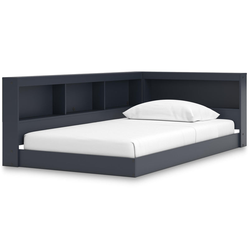  Size_Twin -- Signature Design by Ashley Simmenfort Bookcase Bed with Storage IMAGE 1