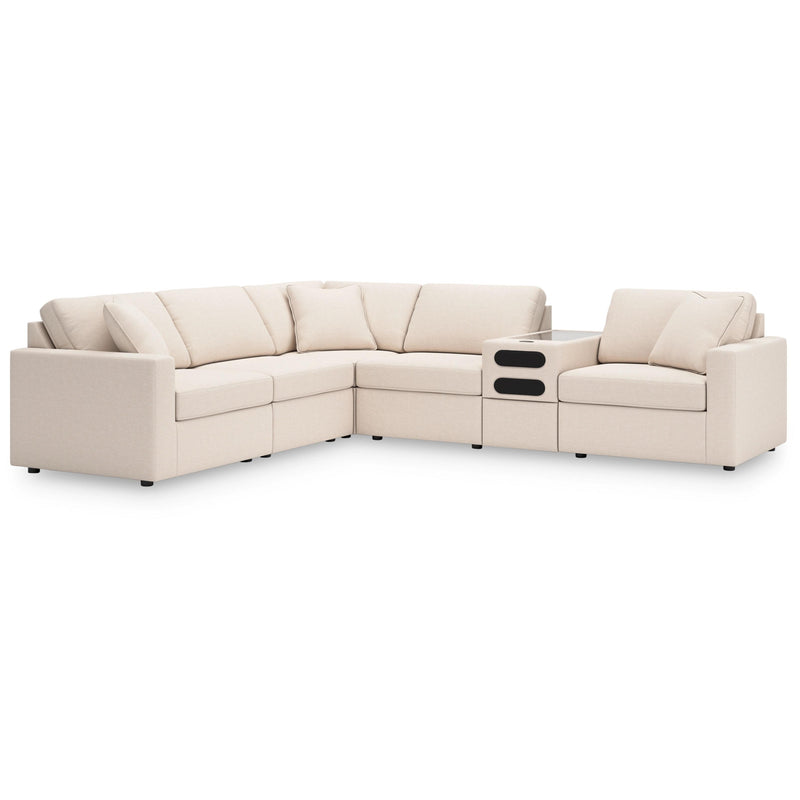  Manufacturer Color_Oyster -- Modmax 92103S14 6 pc Sectional with Audio Console IMAGE 1