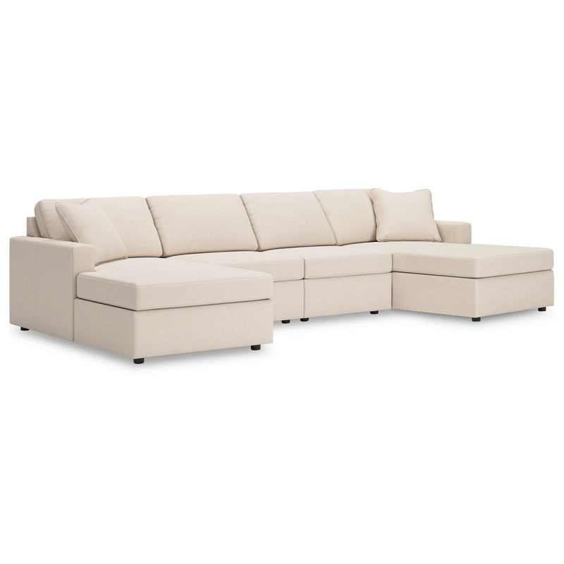  Manufacturer Color_Oyster -- Modmax 92103S19 4 pc Double Chaise Sectional IMAGE 1