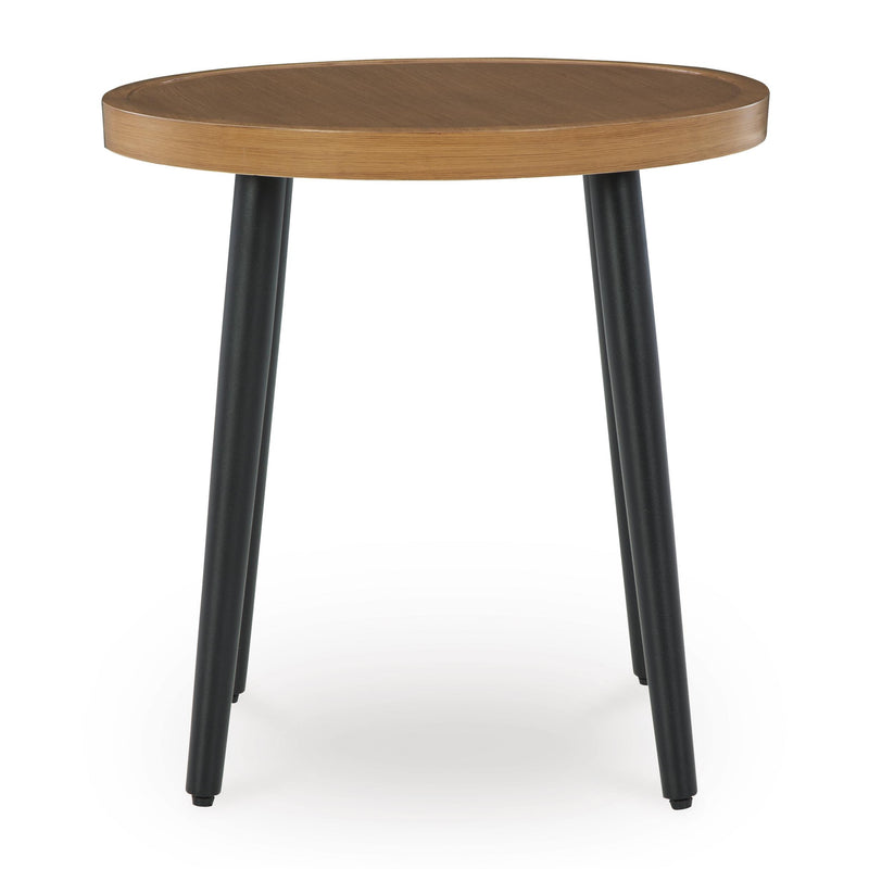  Signature Design by Ashley Horizon Hall P572-706 Round End Table IMAGE 2