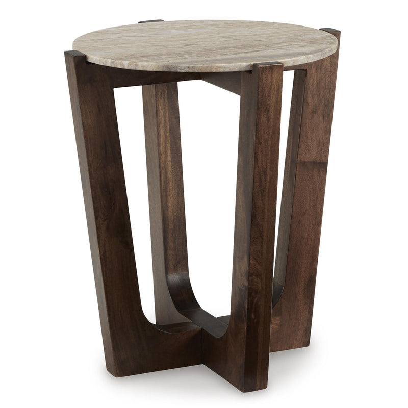  Signature Design by Ashley Tanidore T667-6 Round End Table IMAGE 1