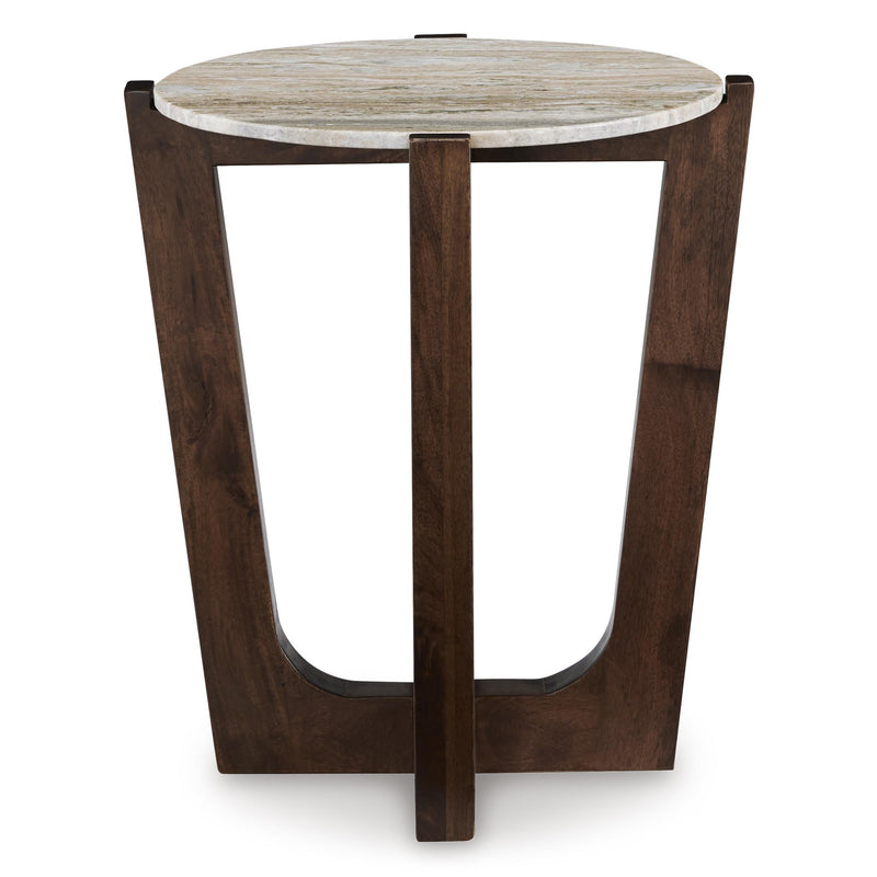  Signature Design by Ashley Tanidore T667-6 Round End Table IMAGE 2