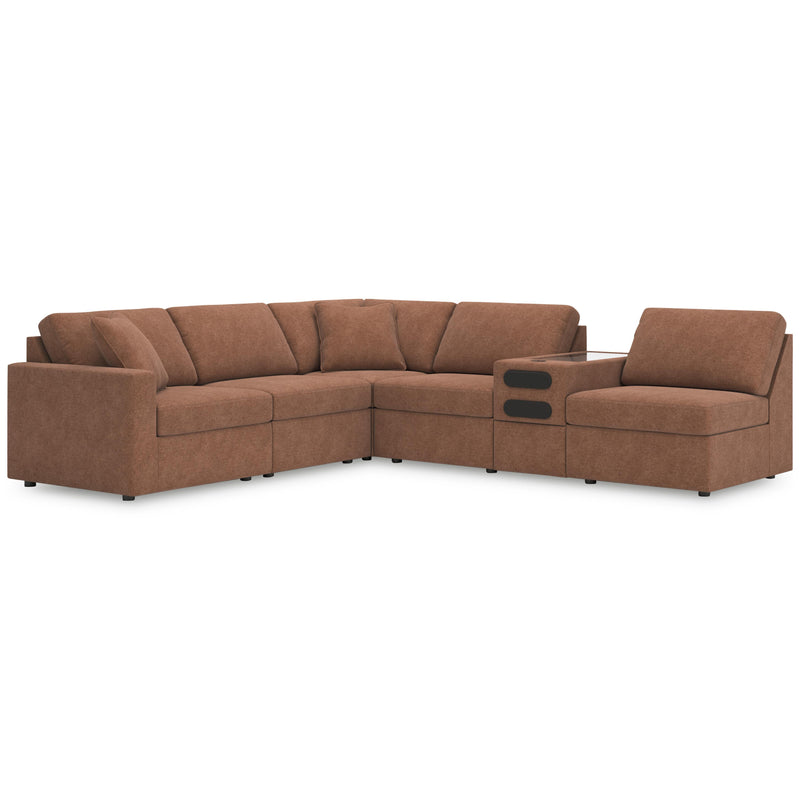  Manufacturer Color_Spice -- Signature Design by Ashley Modmax Fabric 6 pc Sectional IMAGE 1