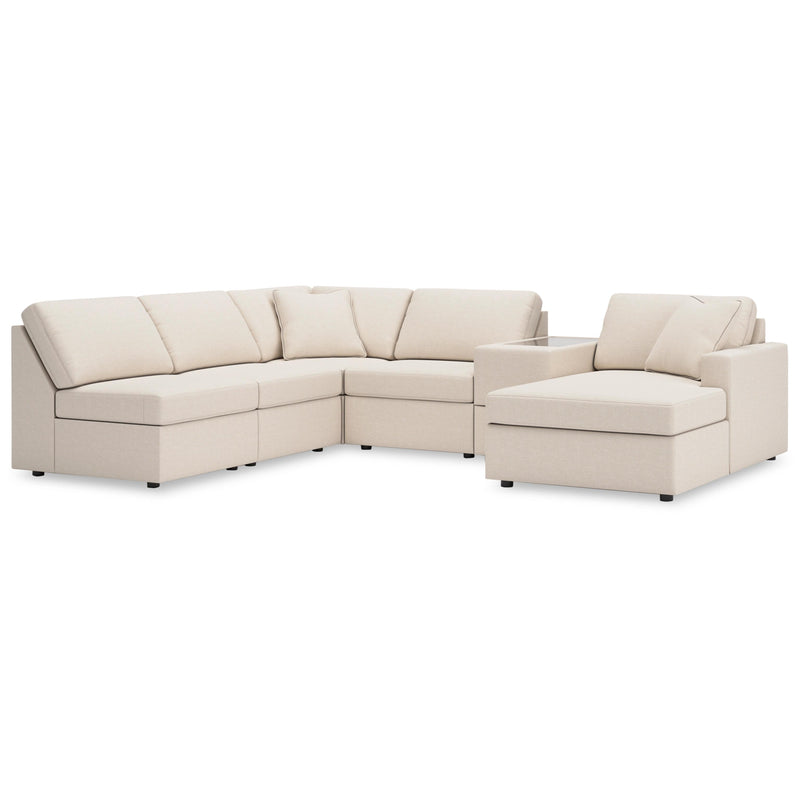  Manufacturer Color_Oyster -- Modmax 92103S22 6 pc Sectional with Chaise and Storage Console IMAGE 1