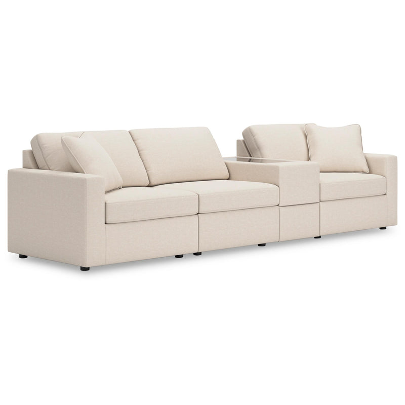 Manufacturer Color_Oyster -- Modmax 92103S29 4 pc Sectional with Storage Console IMAGE 1