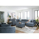  Manufacturer Color_Navy -- Benchcraft Maxon Place Stationary Fabric Chair with Ottoman IMAGE 4
