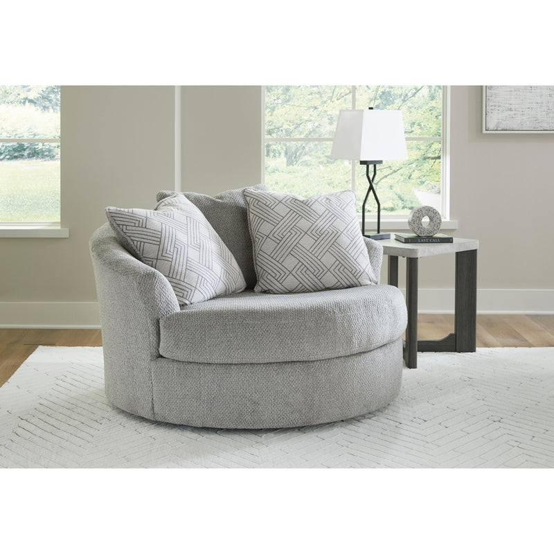  Signature Design by Ashley Casselbury 52906U1 Oversized Swivel Chair and Ottoman IMAGE 2