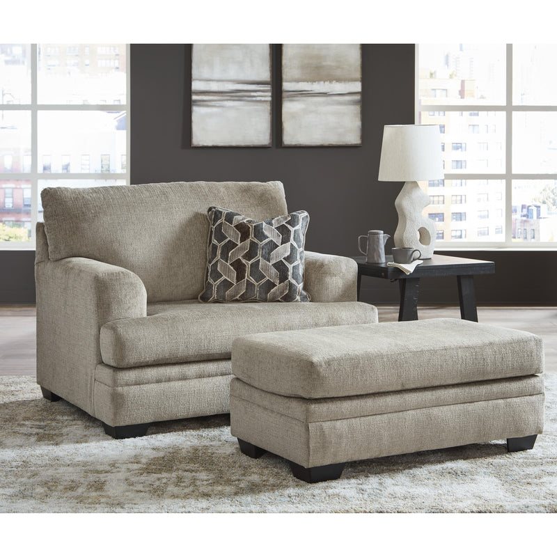  Manufacturer Color_Taupe -- Signature Design by Ashley Stonemeade Stationary Fabric Chair with Ottoman IMAGE 1