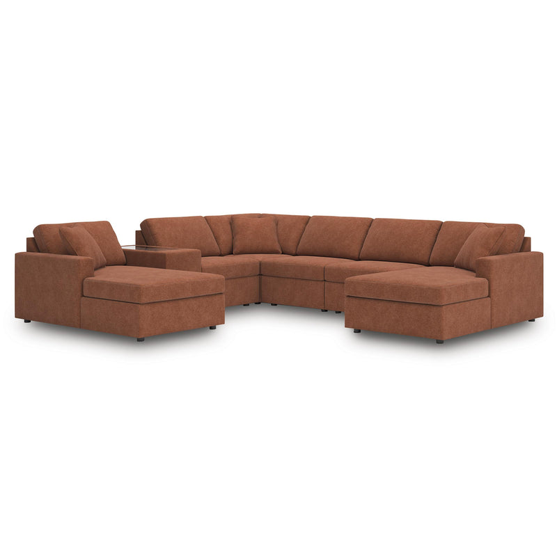  Manufacturer Color_Spice -- Signature Design by Ashley Modmax Fabric 7 pc Sectional IMAGE 1