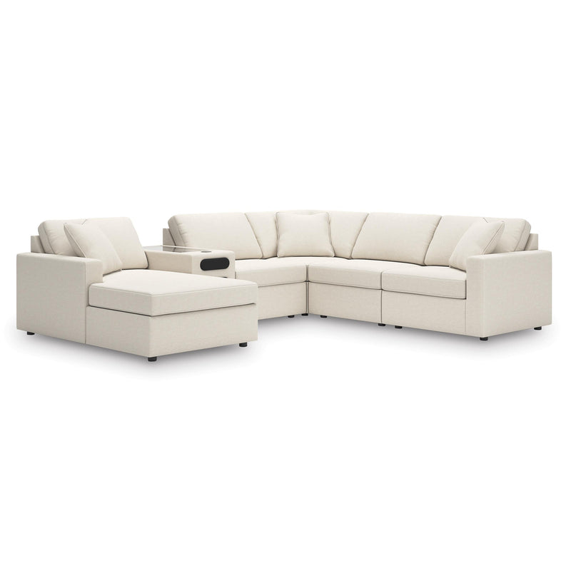  Manufacturer Color_Oyster -- Modmax 92103S50 6 pc Sectional with Audio System and Chaise IMAGE 1
