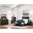  Size_Full -- Hollivern PCB2108B15 Full Panel Storage Bed IMAGE 9