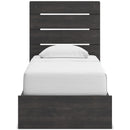  Size_Twin -- Signature Design by Ashley Hollivern Panel Bed with Storage IMAGE 3