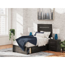  Size_Twin -- Signature Design by Ashley Hollivern Panel Bed with Storage IMAGE 7