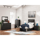  Size_Twin -- Signature Design by Ashley Hollivern Panel Bed with Storage IMAGE 9