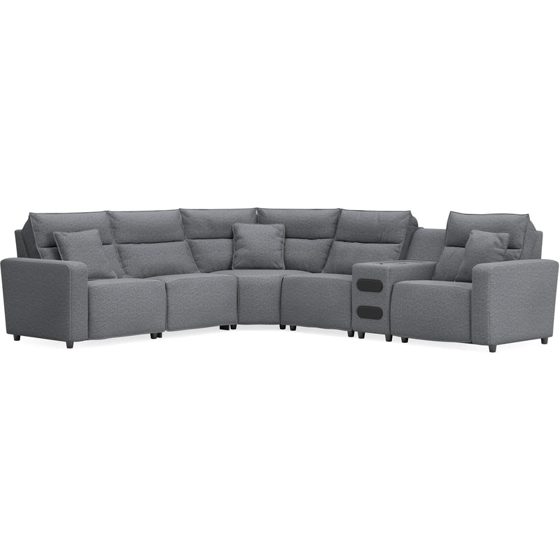  Signature Design by Ashley Modmax 65906S35 6 pc Reclining Sectional with Audio Console IMAGE 1
