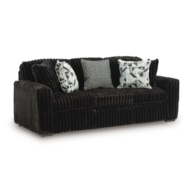  Manufacturer Color_Onyx -- Signature Design by Ashley Midnight Madness Stationary Fabric Sofa IMAGE 1