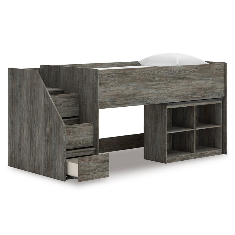 Signature Design by Ashley Frandern B4480B14 Twin Loft Bed with Bookcase Storage IMAGE 2