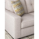  Manufacturer Color_Stone -- Signature Design by Ashley Larimer Stationary Fabric Loveseat IMAGE 6