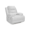  Manufacturer Color_Alloy -- Signature Design by Ashley Rhines Falls Fabric Recliner with Wall Recline IMAGE 1