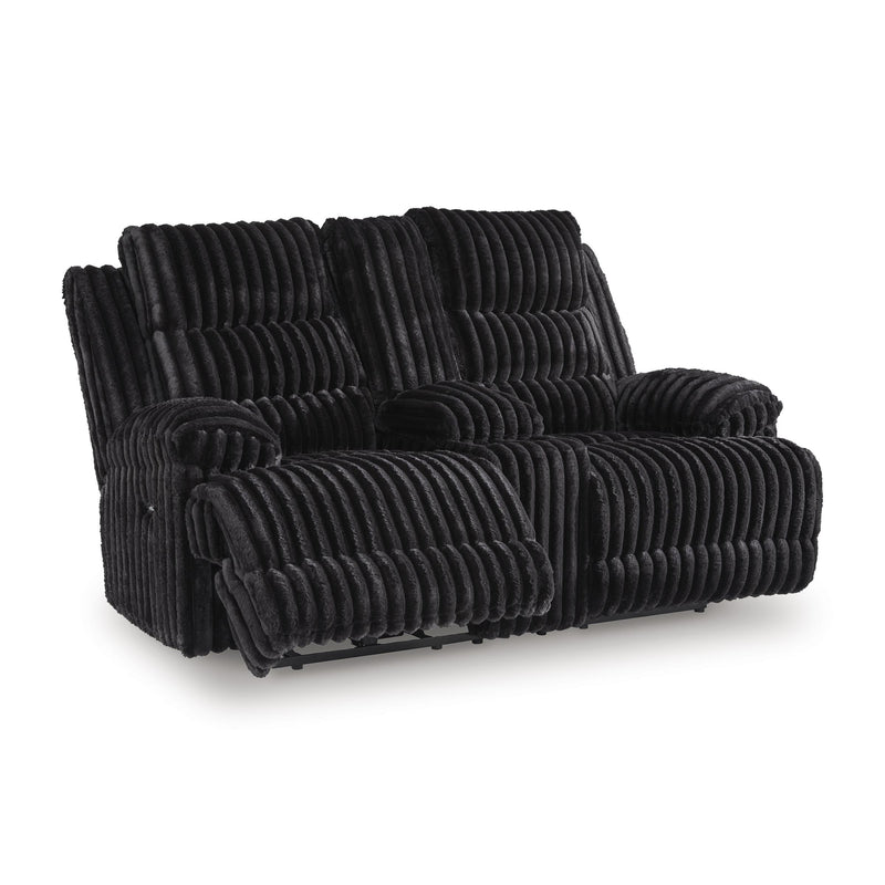  Manufacturer Color_Onyx -- Rhine Falls PC4280596 Double Reclining Power Loveseat with Console IMAGE 1