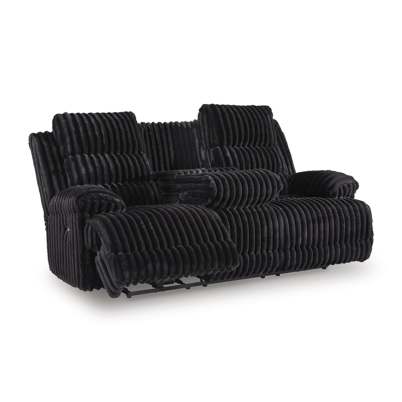  Manufacturer Color_Onyx -- Rhine Falls PC4280599 Reclining Power Sofa with Drop Down Table IMAGE 1