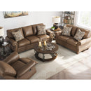  Manufacturer Color_Earth -- Signature Design by Ashley Chasemore Stationary Leather Look Loveseat IMAGE 8