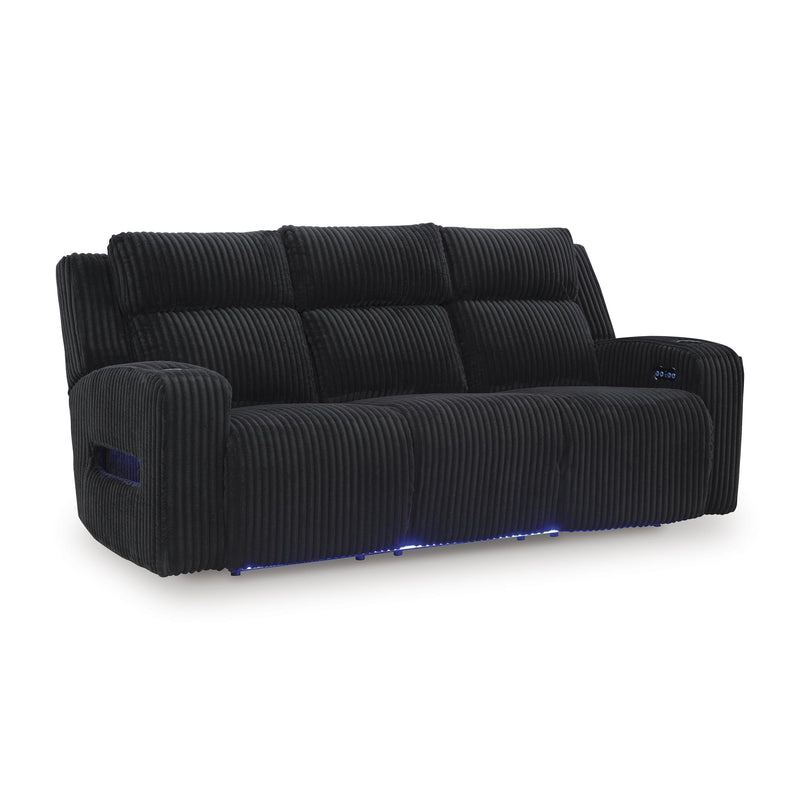  Manufacturer Color_Black -- Signature Design by Ashley Power Reclining Fabric Sofa IMAGE 1