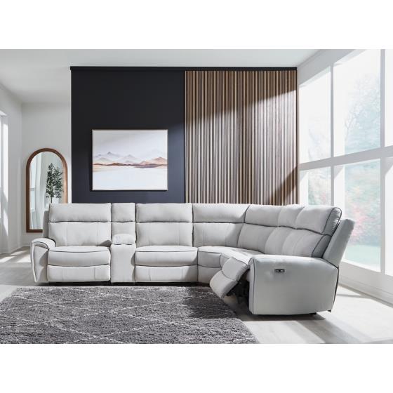  Signature Design by Ashley Social Pointe PC98802S10 6 pc Power Reclining Sectional IMAGE 2