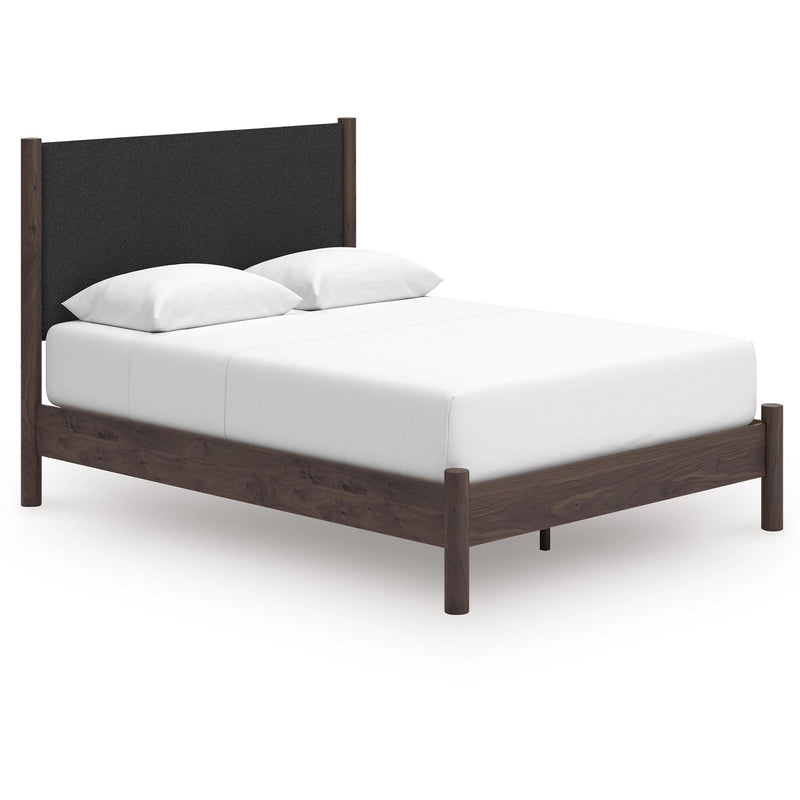  Size_Queen -- Pamytta PCB2614B12 Queen Upholstered Panel Platform Bed IMAGE 1