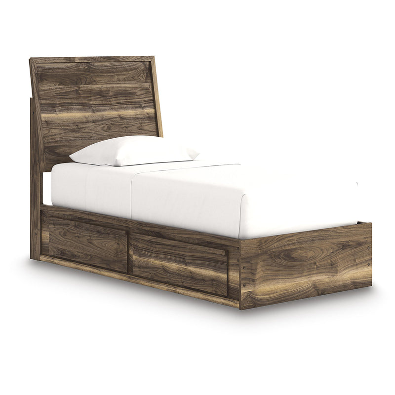  Size_Twin -- Signature Design by Ashley Chirason Panel Bed with Storage IMAGE 1