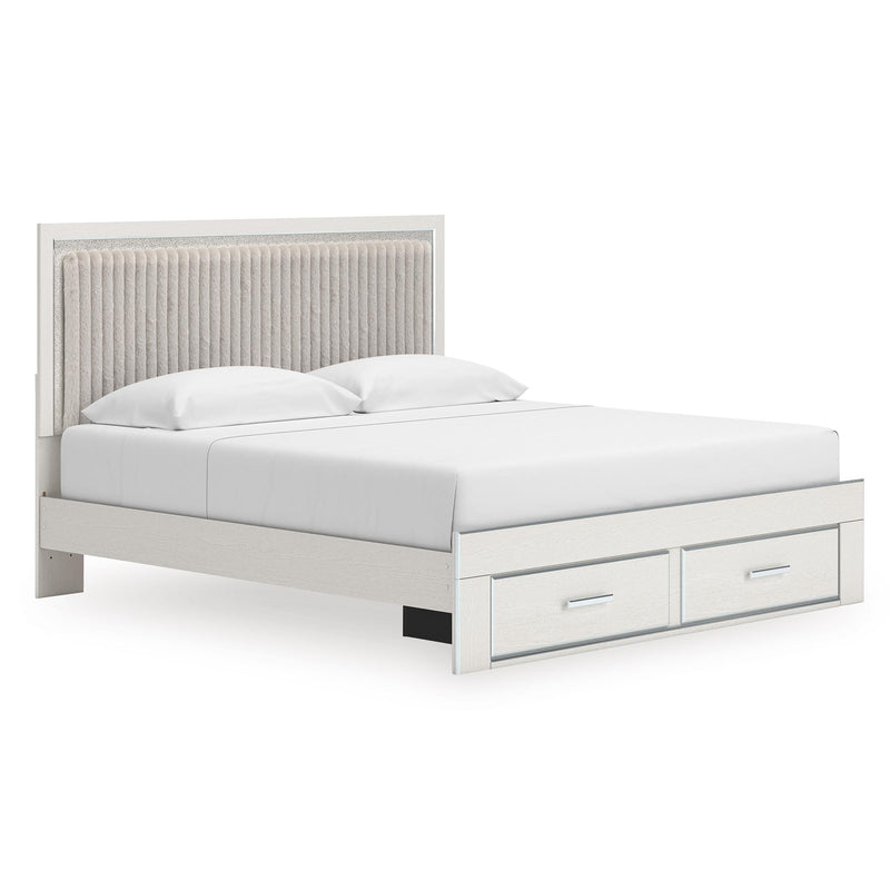  Size_King -- Zuraleus PCB3381B9 King Upholstered Panel Storage Bed IMAGE 1