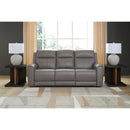  Manufacturer Color_Coin -- Signature Design by Ashley 5Z Comfort Power Reclining Leather Match Sofa IMAGE 4