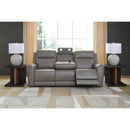  Manufacturer Color_Coin -- Signature Design by Ashley 5Z Comfort Power Reclining Leather Match Sofa IMAGE 5