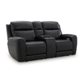  Manufacturer Color_Onyx -- 5Z-Comfort PCU1090218 Power Reclining Loveseat with Console and Adjustable Headrest IMAGE 1