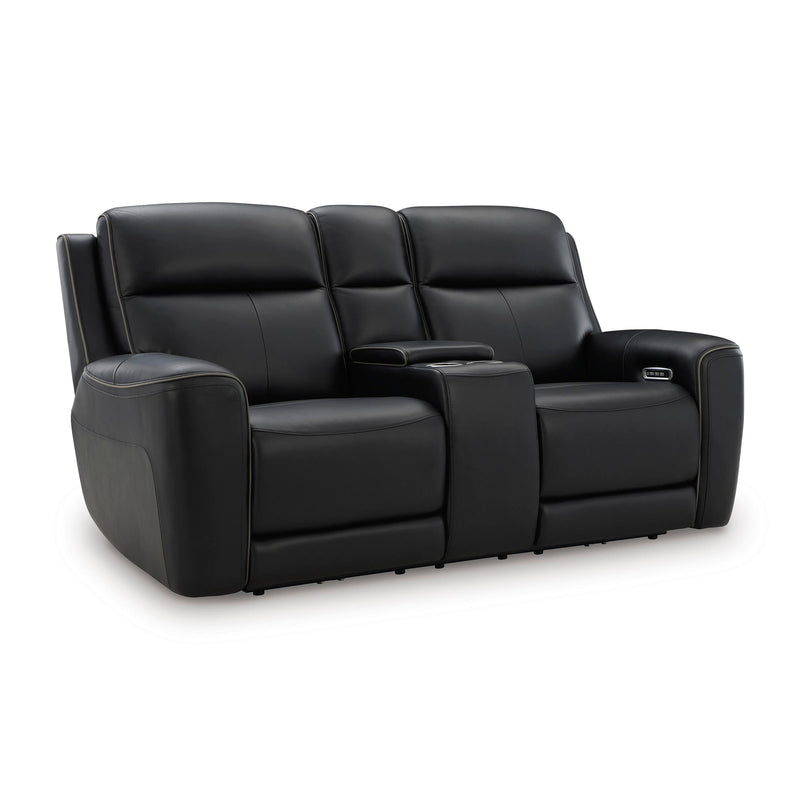  Manufacturer Color_Onyx -- 5Z-Comfort PCU1090218 Power Reclining Loveseat with Console and Adjustable Headrest IMAGE 1