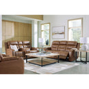  Manufacturer Color_Caramel -- Signature Design by Ashley Knightington Power Leather Match Recliner IMAGE 12