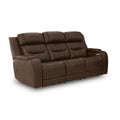  Manufacturer Color_Brown -- Knightington PCU1160215A Power Reclining Sofa with Audio Seating IMAGE 1