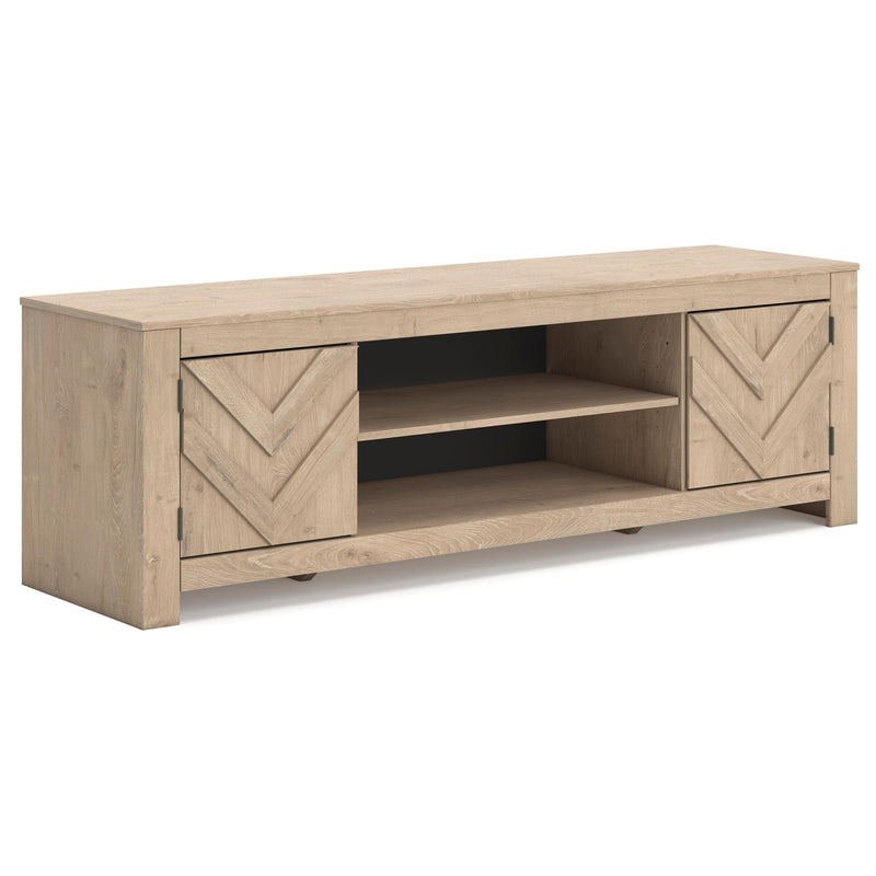  Signature Design by Ashley Cayboni W3787-68 LG TV Stand with Fireplace Option IMAGE 1