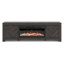  Signature Design by Ashley Cayboni W3789W1 71" TV Stand with Electric Fireplace IMAGE 2