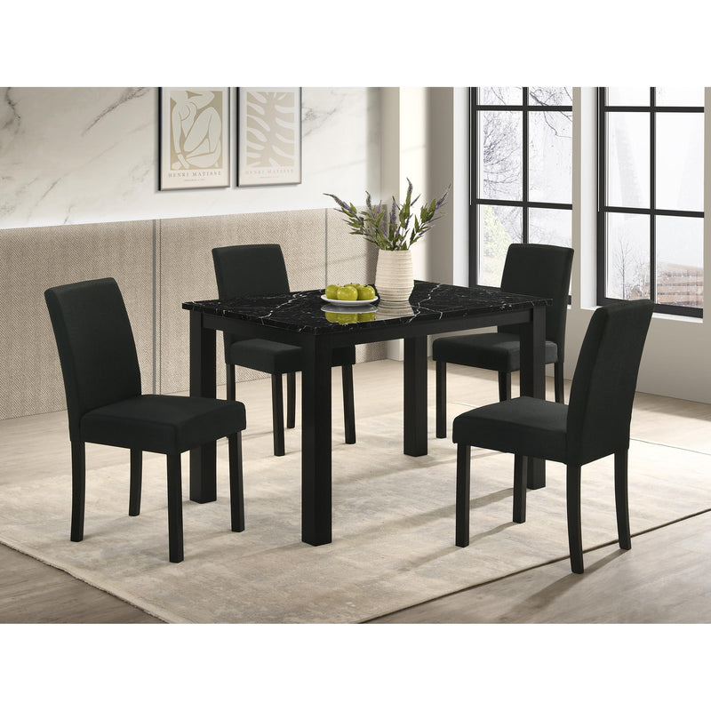  Crown Mark Resia 2120BK-T-3048 Dining Table - Black IMAGE 2