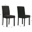  Crown Mark Resia 2120S-BK Dining Chair - Black IMAGE 2