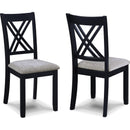  Crown Mark Eloise 2430SET-LG 7 pc Dinette - Light Grey IMAGE 3