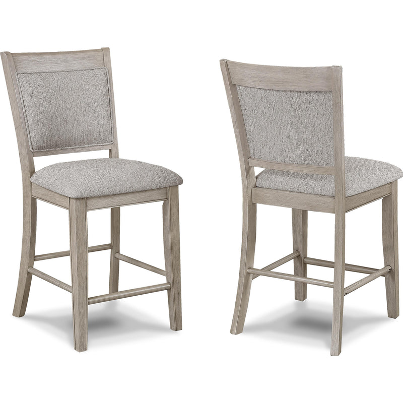  Crown Mark Fulton 2727MB-S-24 Counter Height Chair - White Oak IMAGE 1