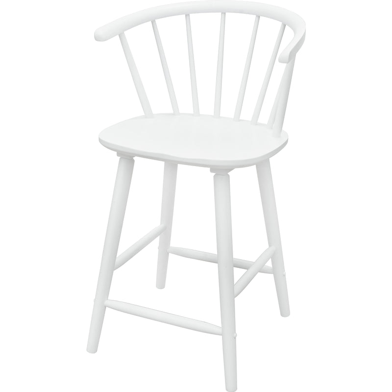  Crown Mark Janna 2981WH-24 Counter Height Stool - White IMAGE 1