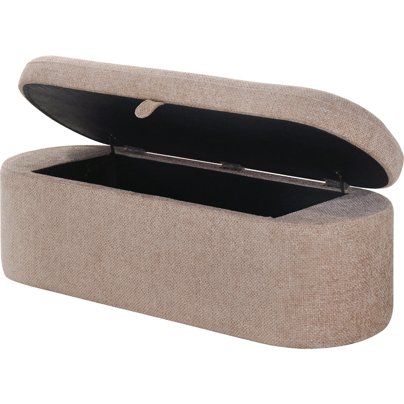  Crown Mark Philipa 4924MV-BENCH Storage Bench - Mauve Tweed IMAGE 2