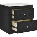  Crown Mark Annabelle 5114BK-2 Nightstand - Black IMAGE 2